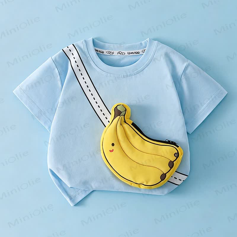 Toddler Smiley Fruit Patch Graphic T-Shirt - Blue - 8-9T - image 5