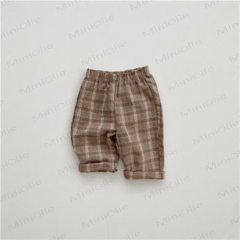 Baby British Style Plaid Pants - Brown - 2-3T - image 10