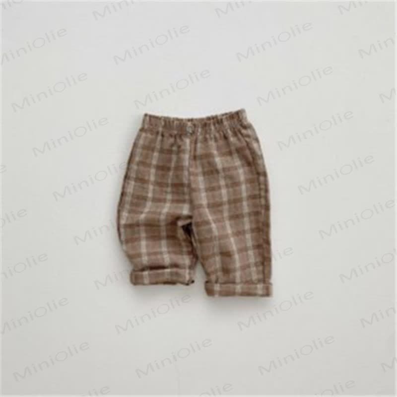 Baby British Style Plaid Pants - Brown - 2-3T - image 10