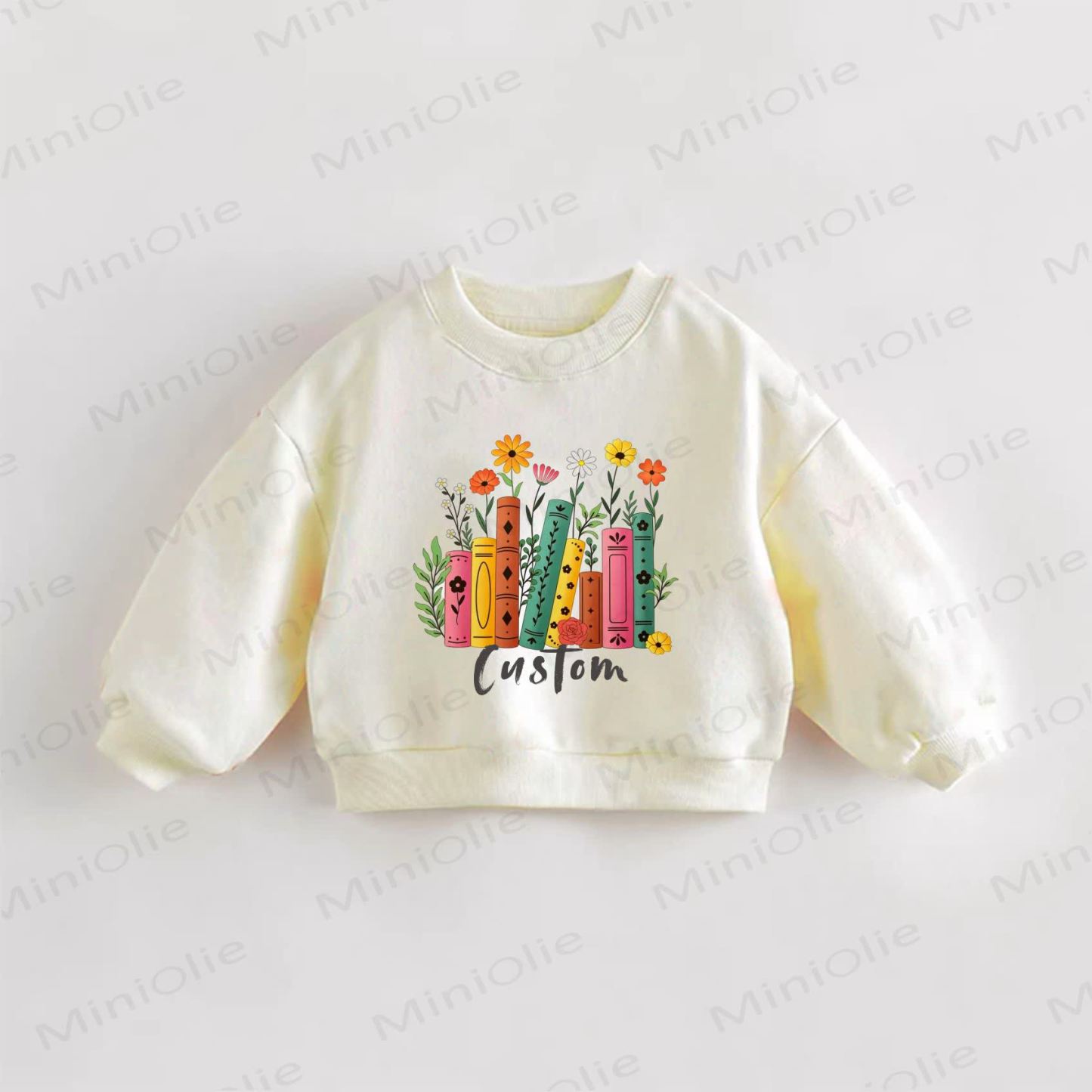 Personalized Books Flower Name Customization Baby Sweatshirt - image 1