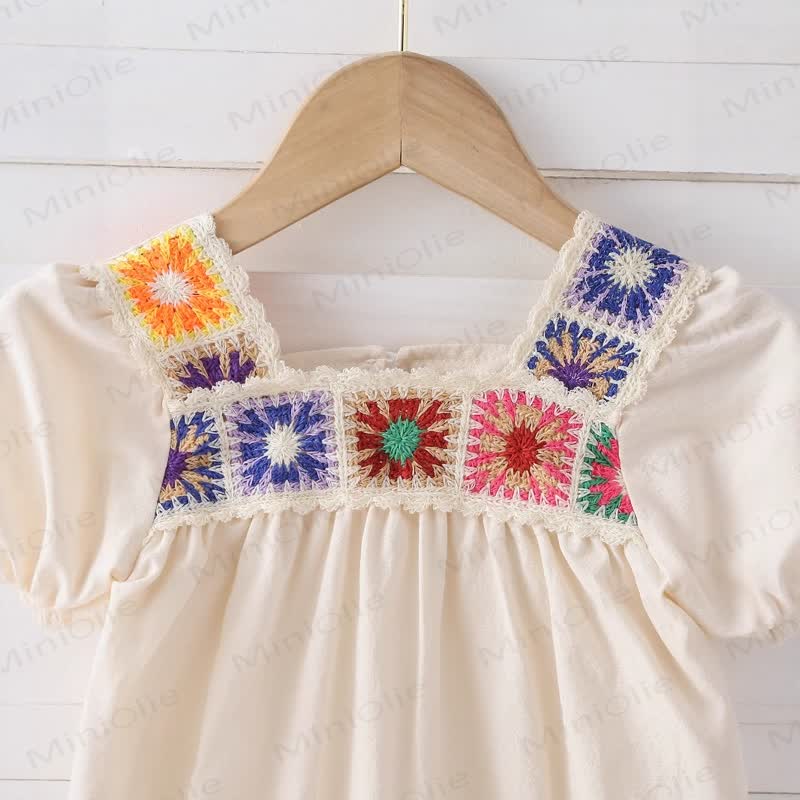 Baby Embroidered Beige Bodysuit - image 4