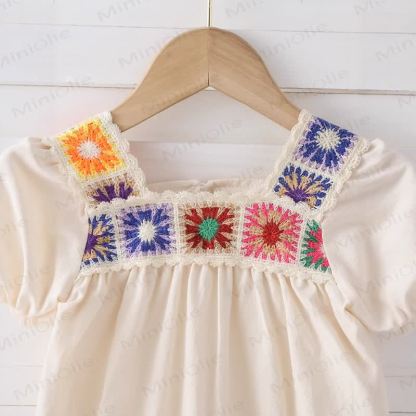 Baby Embroidered Beige Bodysuit - image 4