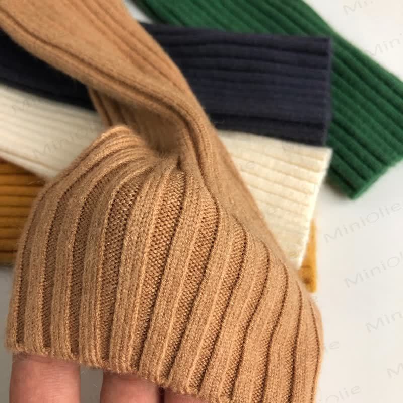 Kid Boy Solid Color High-neck Striped Pullover Sweater - image 15