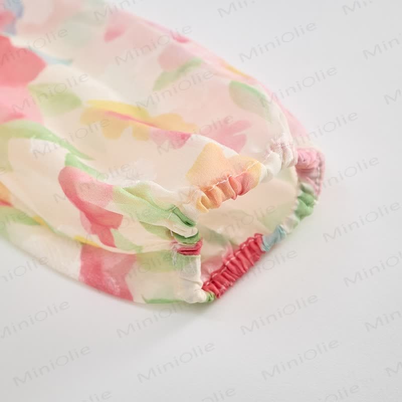 Toddler French Flower Beige Lapels Dress - image 13