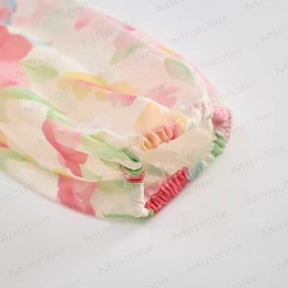 Toddler French Flower Beige Lapels Dress - image 13