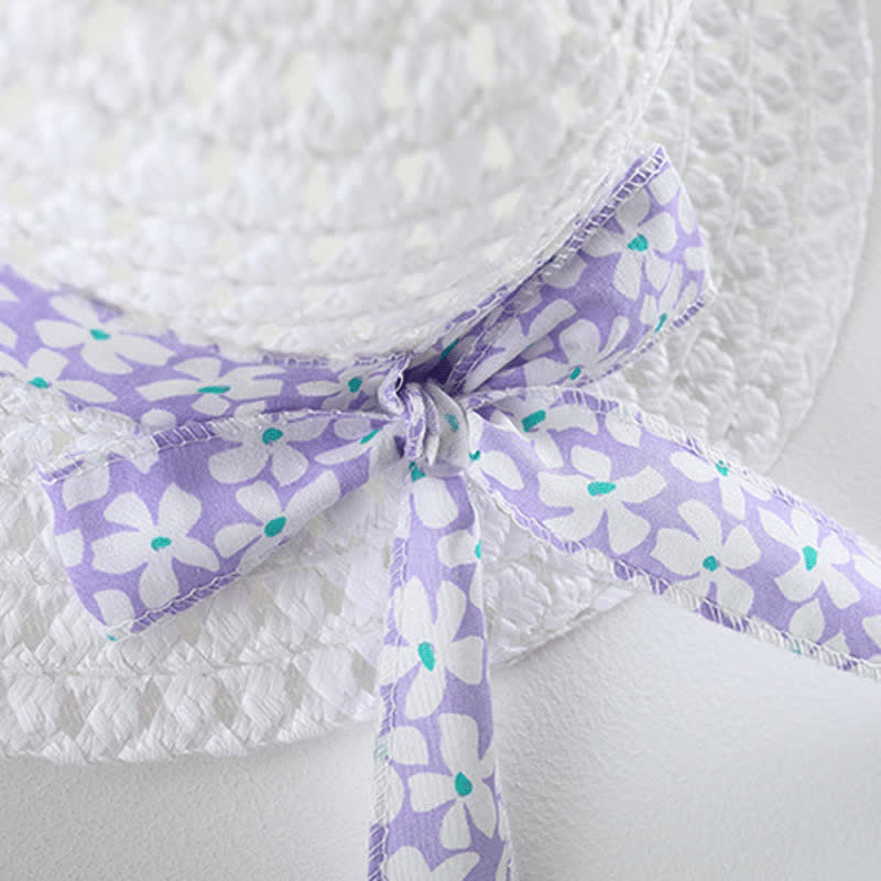 Baby Vibrant Flower Bow Dress with Hat - image 5