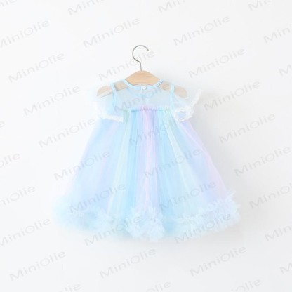 Toddler Glitter Bow Mesh Charming Dress - image 11