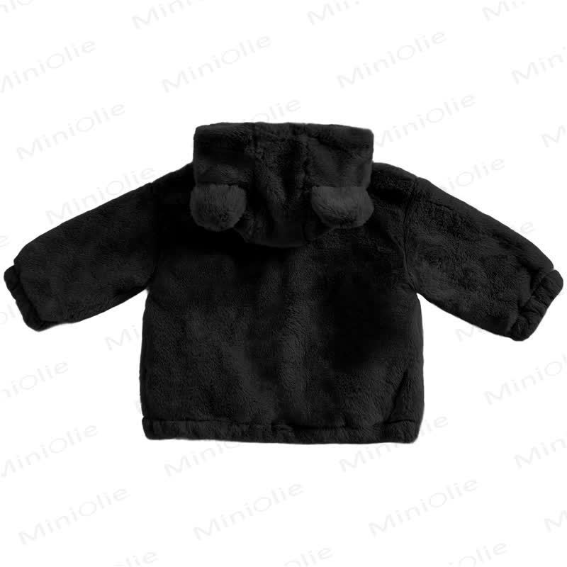 Toddler Solid Color Fleece Hooded Jacket - image 17
