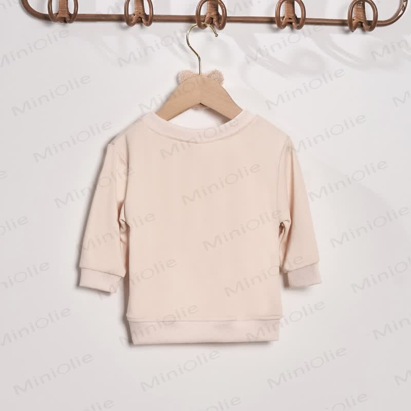 AUNT/NIECE Heart Beige Family Sweatshirt - image 2