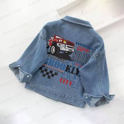 ADVENTURE OFF ROAD BROOKLYN BIGFOOT RIDERS Toddler Kid Denim Jacket - Blue - 10-11T - image 1