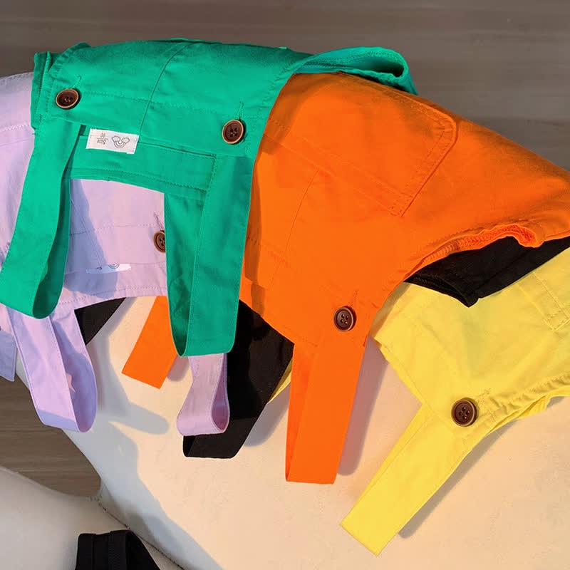 Toddler Solid Color Youthful Overalls - image 11