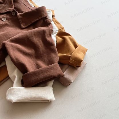 Kid Solid Color Polo Shirt - image 5