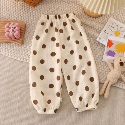 Toddler Strawberry Flower Dots Animal Pants - Dots - 14Y - image 4