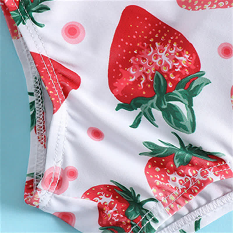 Baby 2-Piece Strawberry Swimwear with Headband - image 8