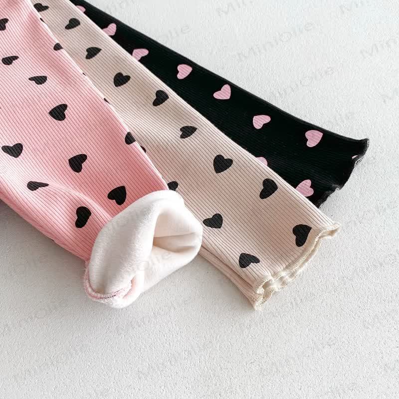 Baby Toddler Girl Heart Fleece Lined Leggings - image 18