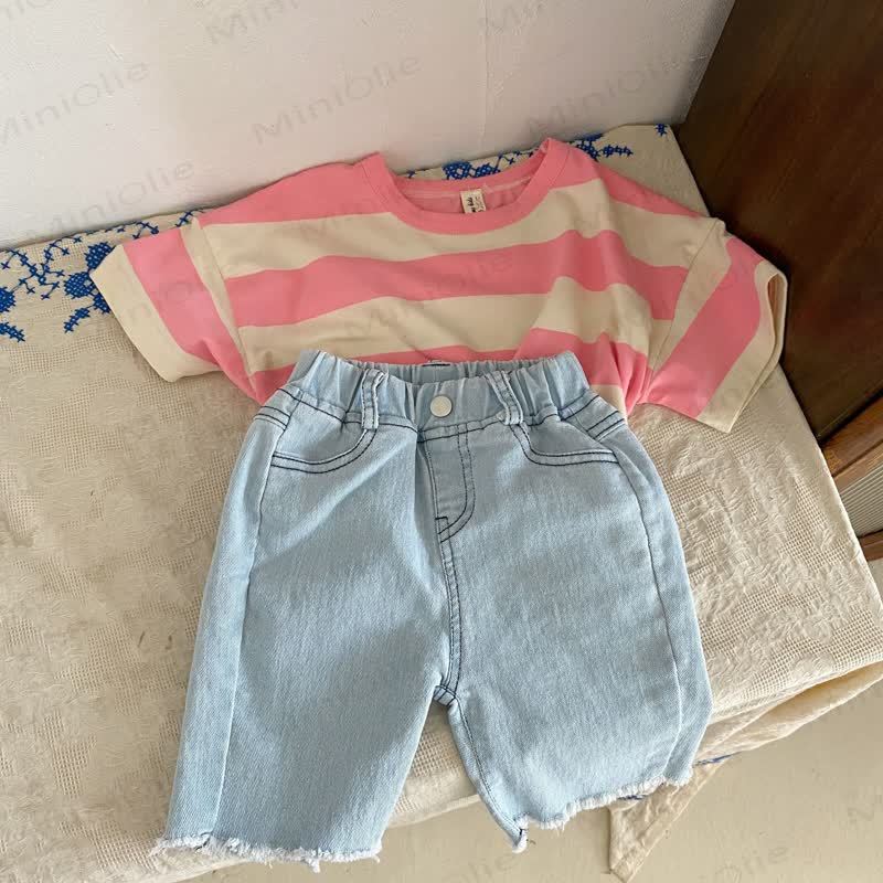 Kid Simple Striped Summer T-Shirt - image 6