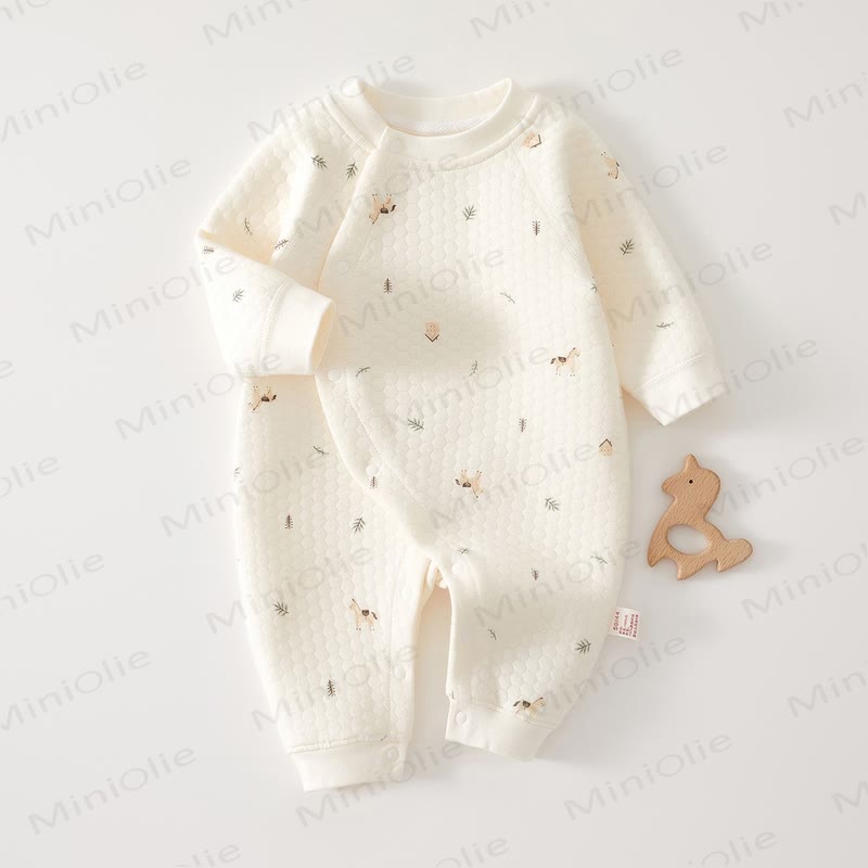 Baby Cute Print Cotton Soft Romper - Horse - 18-24M - image 11