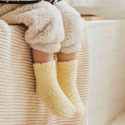 Baby Solid Color Fleece Floor Socks - image 15