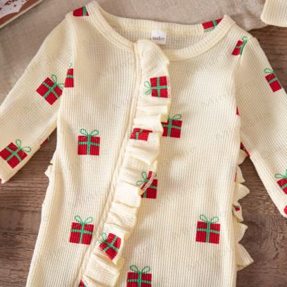 Baby Headscarf Christmas Romper - image 22