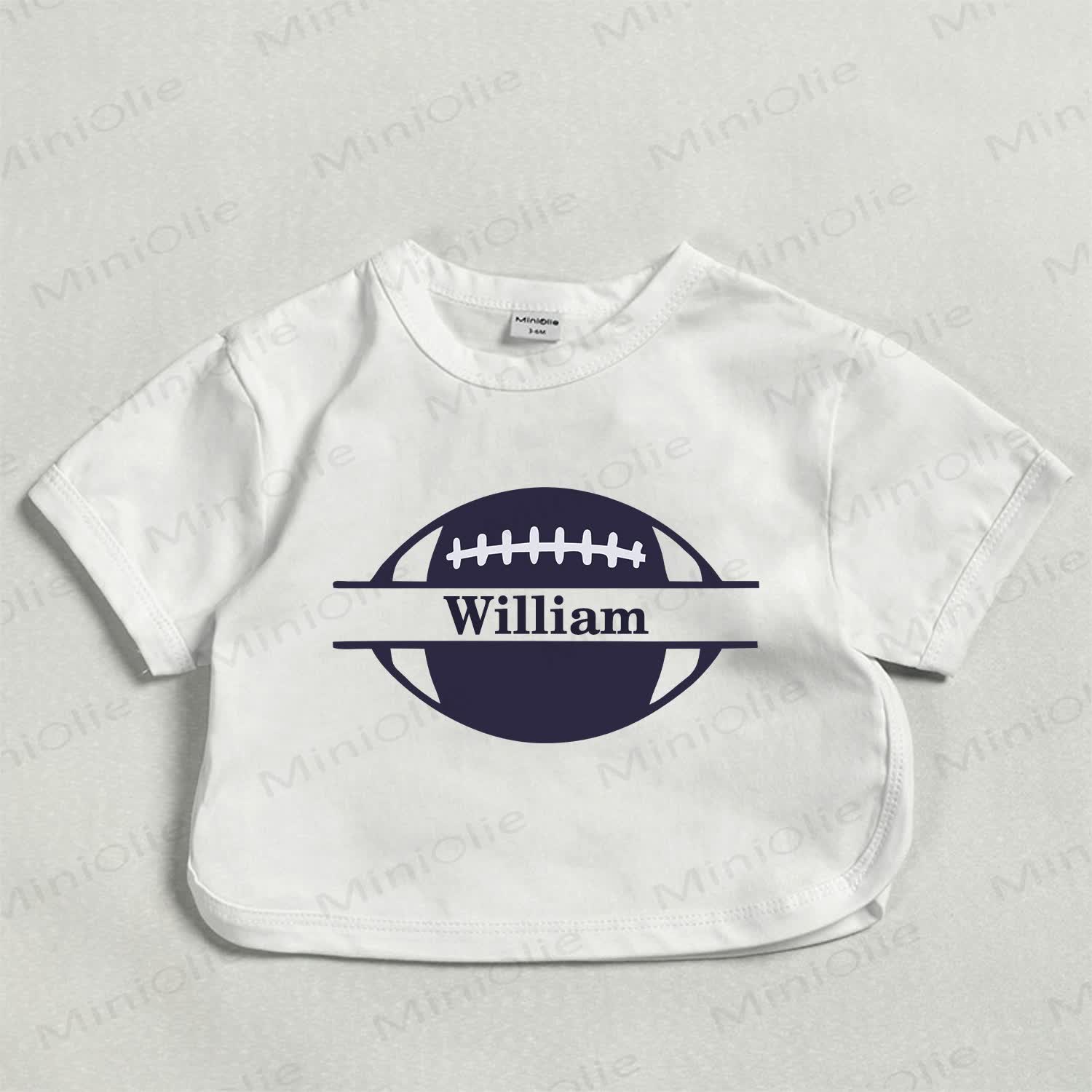 Customized Rugby Baby Write Your Name White T-shirt - image 1