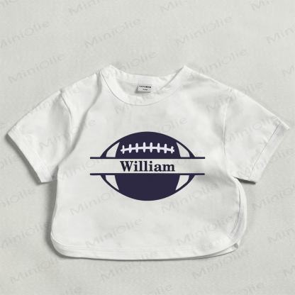 Customized Rugby Baby Write Your Name White T-shirt - image 1
