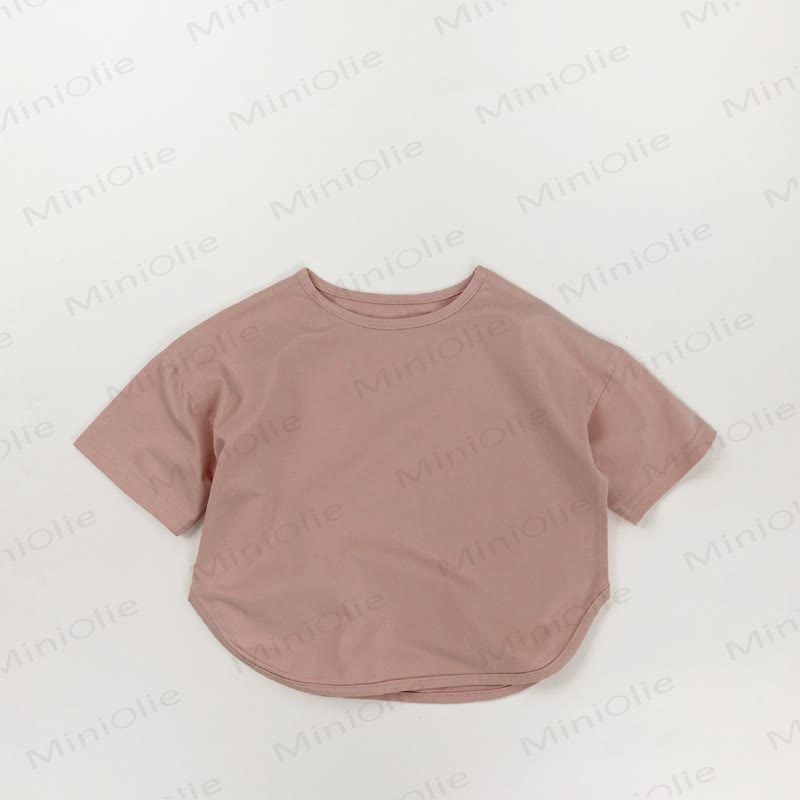 Toddler Girl Solid Color Casual T-Shirt - Pink - 6-7.5T - image 8