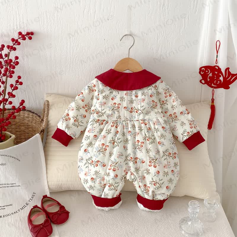  Baby Christmas Floral Romper - image 3
