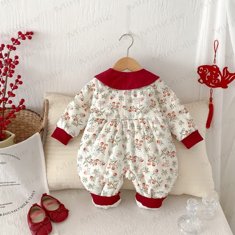  Baby Christmas Floral Romper - image 3