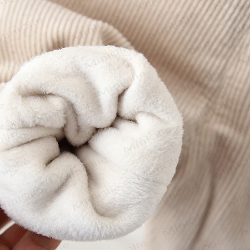 Baby Toddler Doggy Ear Cord Fleece Lined Overalls - image 15