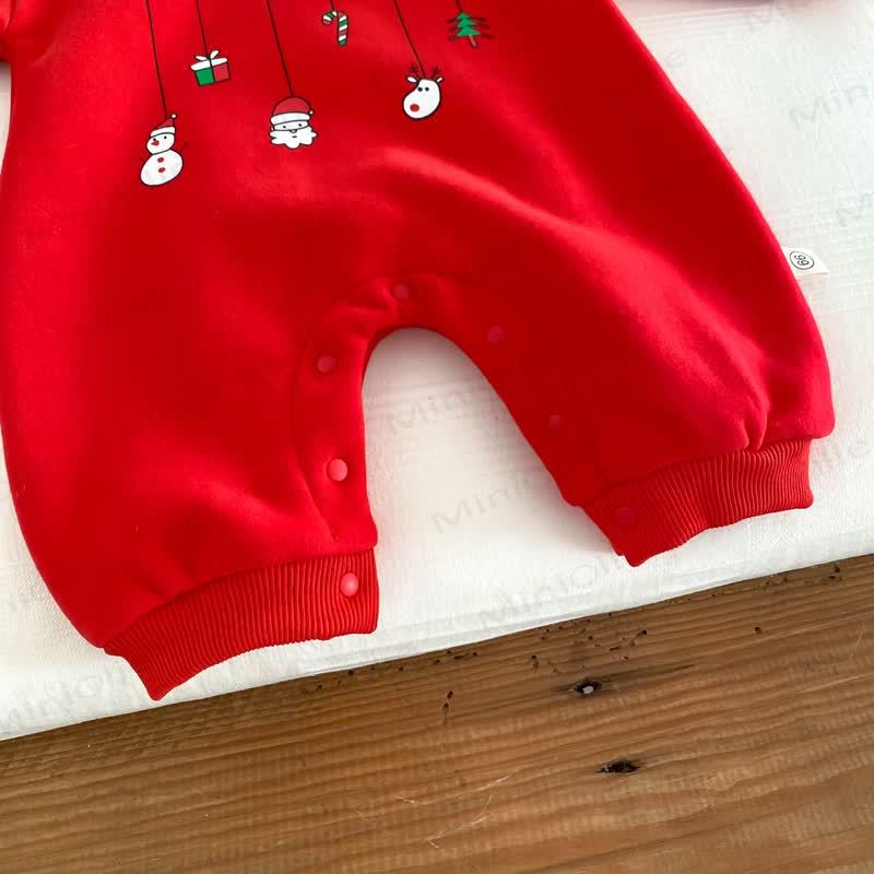 MERRY CHRISTMAS Baby Hooded Romper - image 23