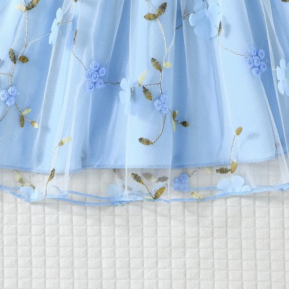 Toddler Flower Bow Tulle Charming Dress - image 22