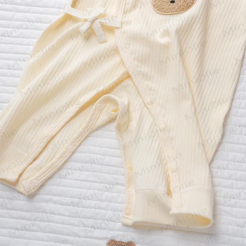 Baby Bear Patch Pajamas Romper - image 10