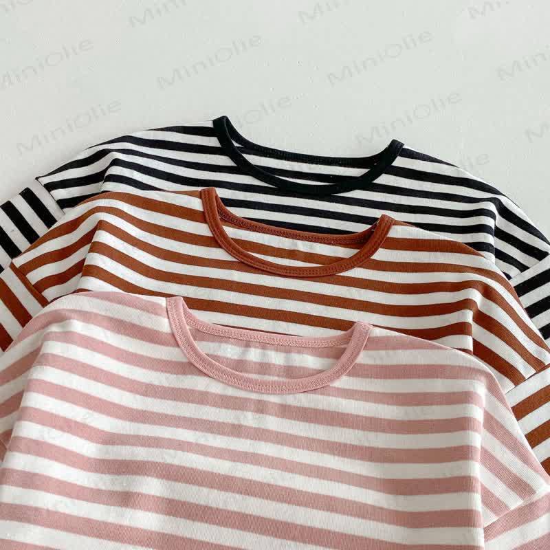 Toddler Striped Base Layer Casual T-Shirt - image 10