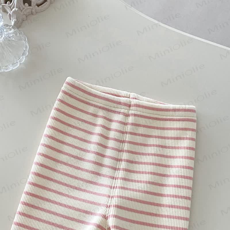 Baby Girl Mermaid Flower Quilted Pink Sweatshirt/Stripe Leggings Set - image 11