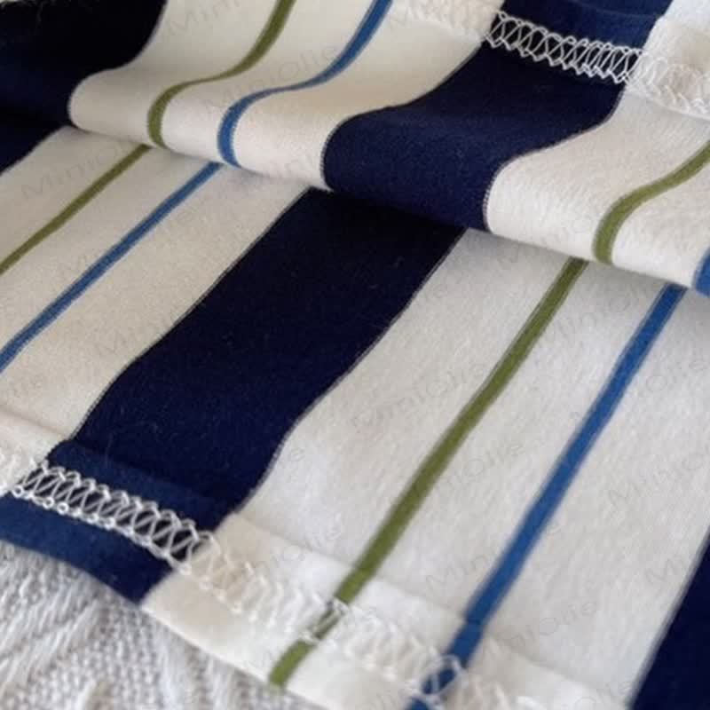 Baby Boys Striped Polo Shirt and Shorts 2 Piece Set - image 7