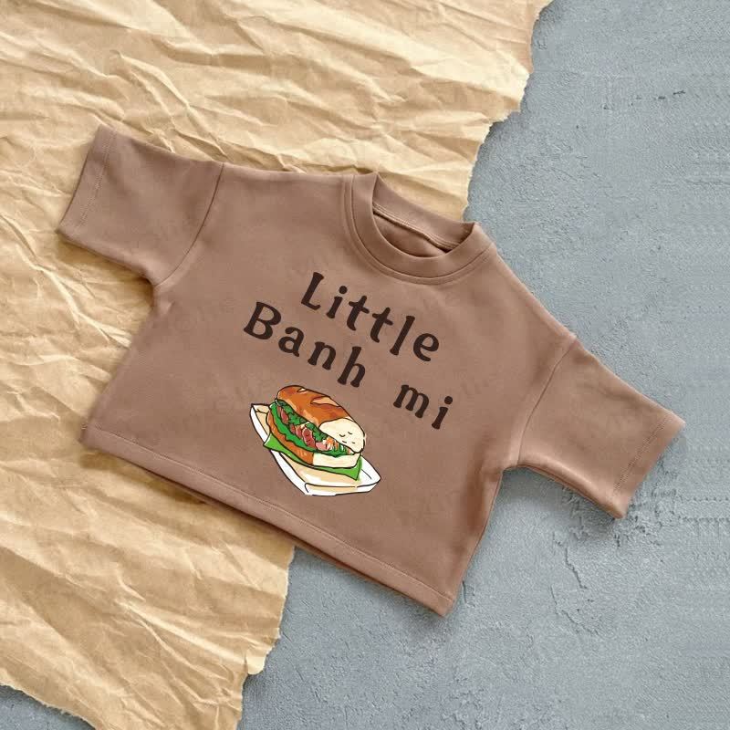 LITTLE BANH MI Baby Summer Casual T-Shirt - Brown - 2-3T - image 3