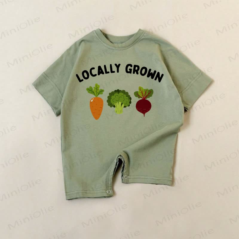 LOCALLY GROWN Baby Vegetable Green Romper - Green - 18-24M - image 1