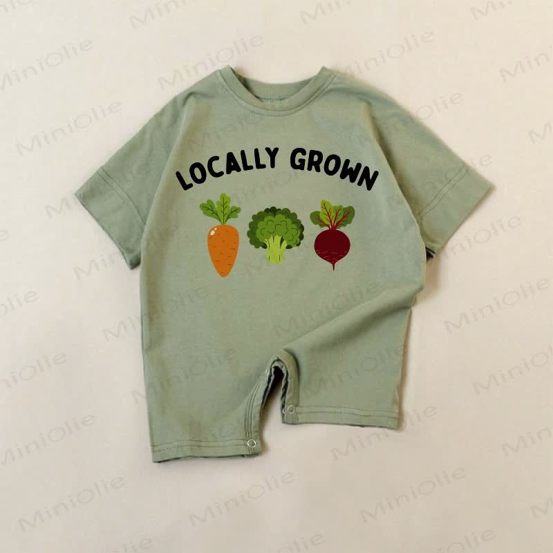 LOCALLY GROWN Baby Vegetable Green Romper - Green - 18-24M - image 1