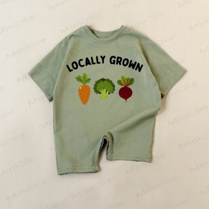 LOCALLY GROWN Baby Vegetable Green Romper - Green - 18-24M - image 1
