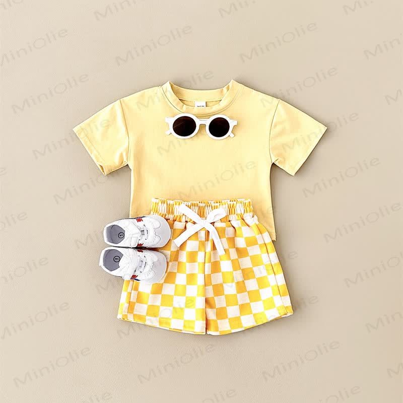 Baby 2-Piece Soft Checkerboard Sweatsuit Set - image 20