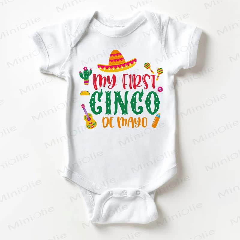 MY FIRST GINGO DE MAYO Baby White Bodysuit - White - 18-24M - image 1