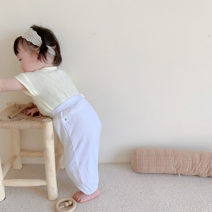 Baby Modal Solid Color Basic Soft Pants - image 25