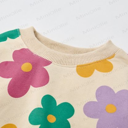 Baby Beige Colorful Floral 2-piece Set - image 5