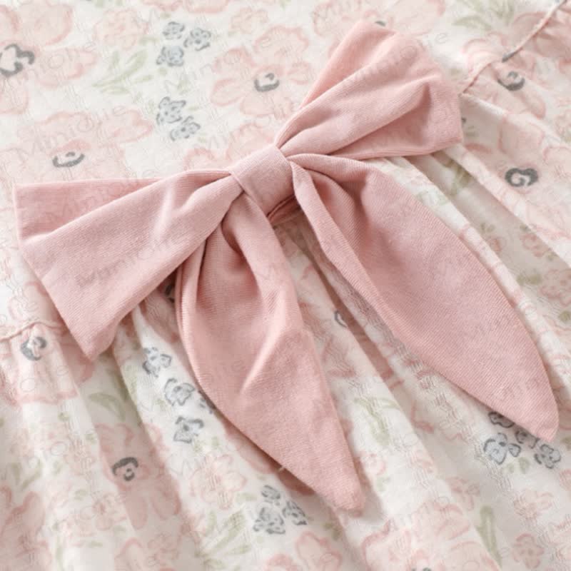 Baby Toddler Girl Bow Flutter Sleeve Dress - image 9
