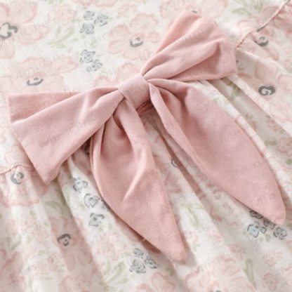 Baby Toddler Girl Bow Flutter Sleeve Dress - image 9