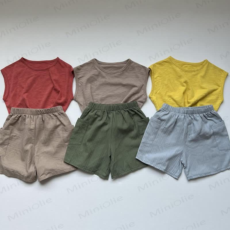 Body Toddler Solid Color Stripe Tank Top - image 6