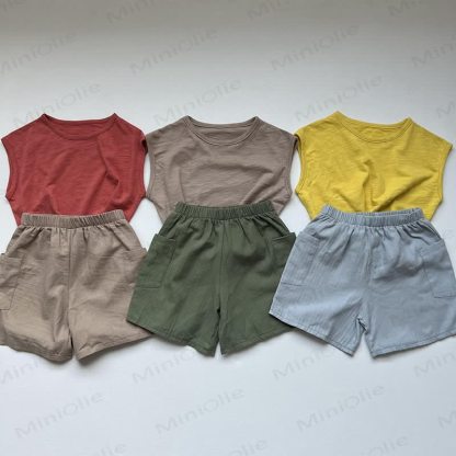 Body Toddler Solid Color Stripe Tank Top - image 6