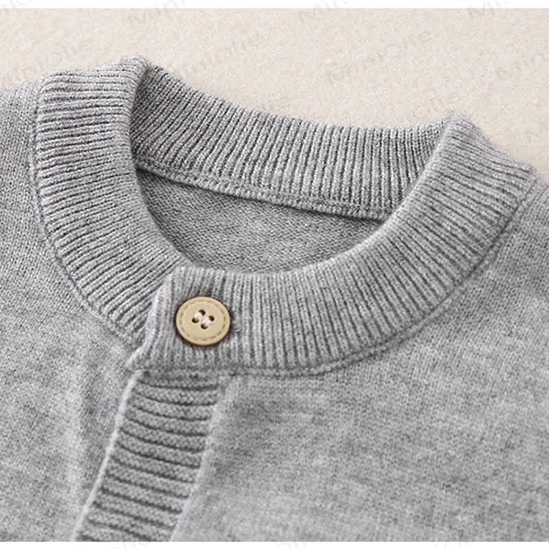 Baby Boys Bear Knitted Romper - image 3