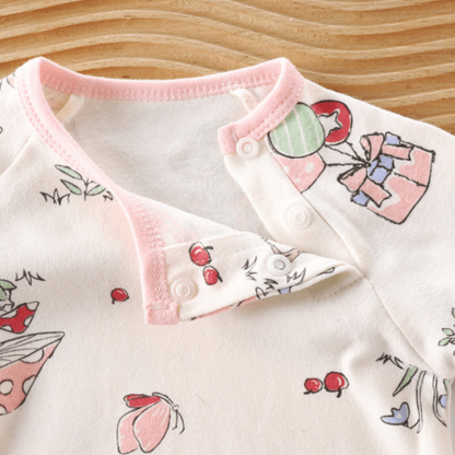 Baby Cute Animals Contrast Color Romper - image 9