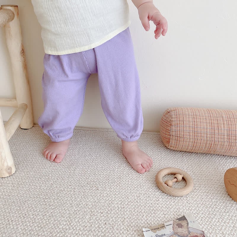 Baby Modal Solid Color Basic Soft Pants - image 28